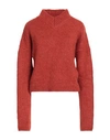 Gauchère Gauchere Woman Sweater Rust Size 4 Virgin Wool, Alpaca Wool, Polyamide In Red