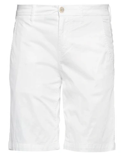 Re-hash Re_hash Man Shorts & Bermuda Shorts White Size 31 Cotton, Elastane In White