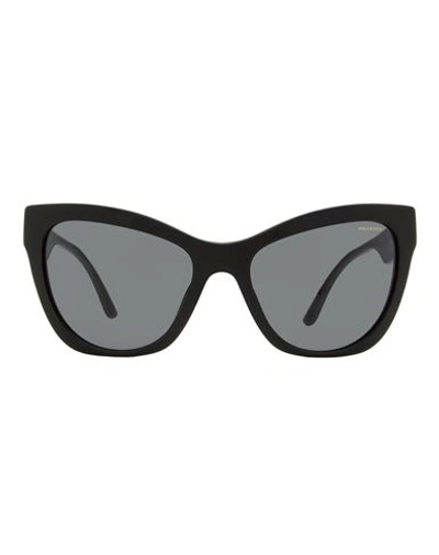 Versace Cat Eye Ve4417u Sunglasses Woman Sunglasses Black Size 56 Acetate