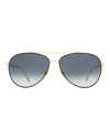 Isabel Marant Milo Im0011s Sunglasses Woman Sunglasses Black Size 60 Metal In Multi