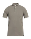 Gran Sasso Man Polo Shirt Dove Grey Size 36 Cotton