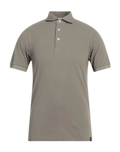 Gran Sasso Man Polo Shirt Dove Grey Size 36 Cotton