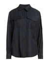 P.a.r.o.s.h P. A.r. O.s. H. Woman Shirt Midnight Blue Size L Viscose, Linen In Blue