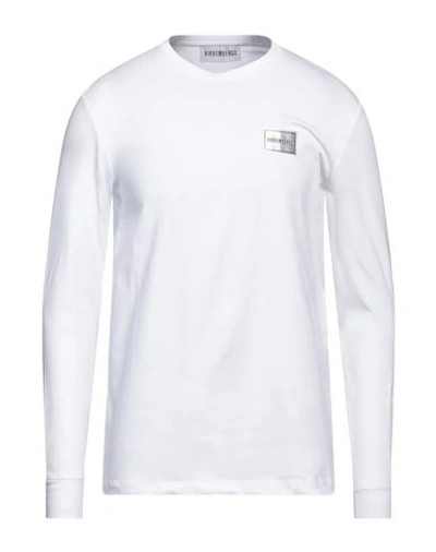 Bikkembergs Man T-shirt White Size S Cotton, Elastane