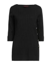 Max & Co . Woman Sweater Black Size M Cotton, Cashmere