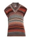 Bellwood Man Turtleneck Rust Size 44 Wool, Acrylic In Red