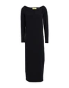 Jjxx By Jack & Jones Woman Midi Dress Black Size Xl Cotton, Elastane In Black