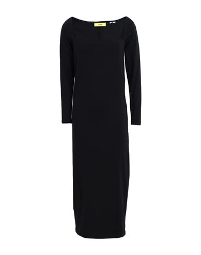 Jjxx By Jack & Jones Woman Midi Dress Black Size Xl Cotton, Elastane