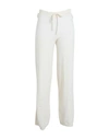Only Woman Pants Cream Size L Viscose, Nylon, Polyester In White