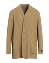 Lubiam Man Suit Jacket Sand Size 46 Virgin Wool In Beige