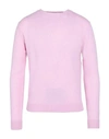 Irish Crone Man Sweater Pink Size 3xl Wool In Pink