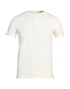 Why Not Brand Man T-shirt Ivory Size Xxl Cotton, Elastane In White