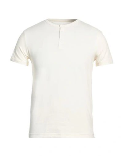 Why Not Brand Man T-shirt Ivory Size L Cotton, Elastane In White