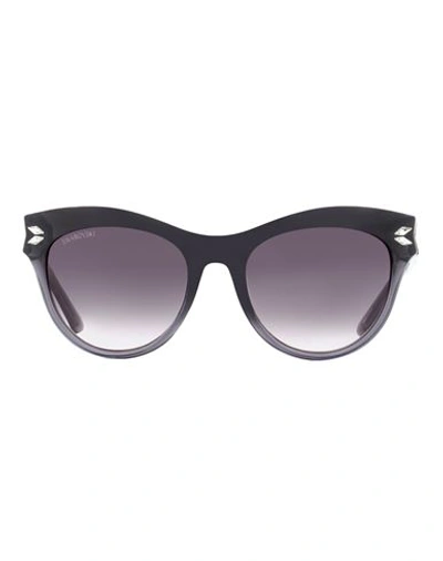 Swarovski Cat Eye Sk0171 Sunglasses Woman Sunglasses Grey Size 51 Plastic