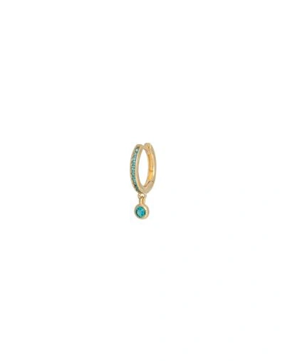Kurshuni Glint 3single Earring Woman Single Earring Gold Size - 925/1000 Silver, Cubic Zirconia