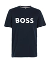 Hugo Boss Boss Man T-shirt Midnight Blue Size Xl Cotton In Dark Blue