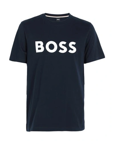 Hugo Boss Boss Man T-shirt Midnight Blue Size Xl Cotton In Dark Blue