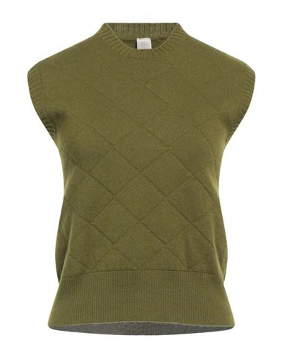 Eleventy Woman Sweater Military Green Size S Wool