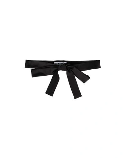 Msgm Woman Belt Black Size 4 Polyester
