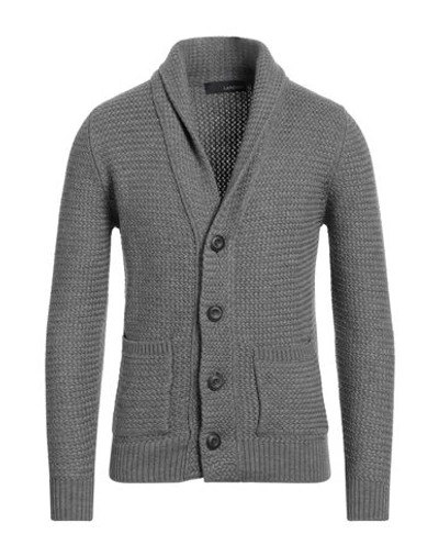 Lardini Man Cardigan Grey Size 40 Wool