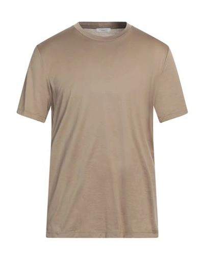Paolo Pecora Man T-shirt Sand Size Xl Cotton In Beige