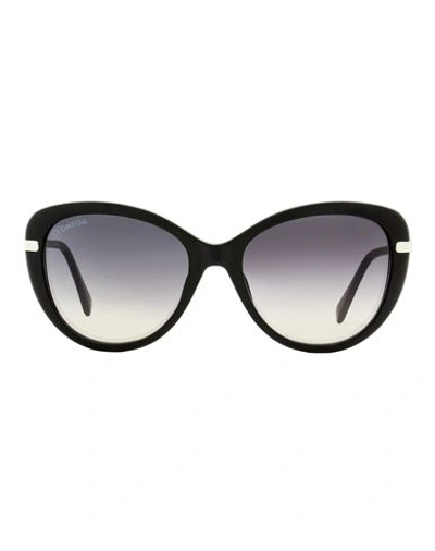 Omega Cat Eye Om0032 Sunglasses Woman Sunglasses Black Size 56 Acetate