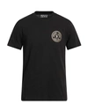 VERSACE JEANS COUTURE VERSACE JEANS COUTURE MAN T-SHIRT BLACK SIZE XS COTTON