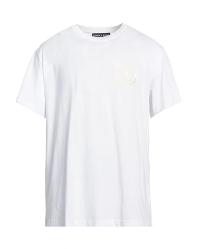 Versace Jeans Couture Man T-shirt White Size 3xl Cotton