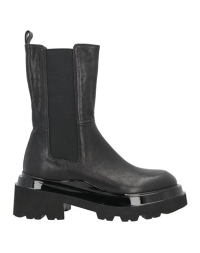 Fruit Fru. It Woman Ankle Boots Black Size 5 Soft Leather