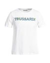Trussardi Man T-shirt White Size S Cotton