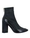 Pierre Hardy Woman Ankle Boots Black Size 10 Soft Leather In Black