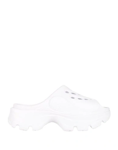 Adidas By Stella Mccartney Asmc Clog Woman Sandals White Size 9 Rubber