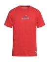 Vans Man T-shirt Red Size M Cotton In Red