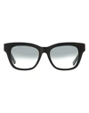 Tod's Rectangular To0200 Sunglasses Woman Sunglasses Black Size 53 Acetate, Metal