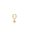 Kurshuni Woman Single Earring Gold Size - 925/1000 Silver, Cubic Zirconia In Gold
