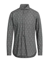 Caliban Man Shirt White Size 17 Cotton In Grey