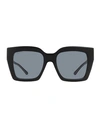 Jimmy Choo Crystal Eleni /g Sunglasses Woman Sunglasses Grey Size 53 Acetate
