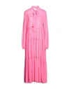 Jijil Woman Midi Dress Fuchsia Size M Polyester In Pink
