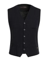Avignon Man Tailored Vest Midnight Blue Size M Merino Wool, Acrylic