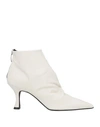 Islo Isabella Lorusso Woman Ankle Boots Ivory Size 11 Soft Leather In White