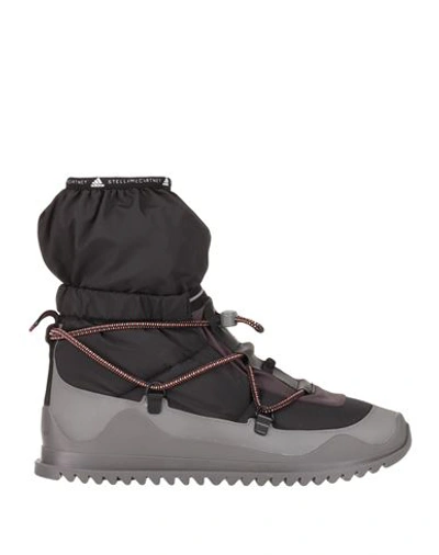 ADIDAS BY STELLA MCCARTNEY ADIDAS BY STELLA MCCARTNEY ASMC WINTERBOOT COLD. RDY WOMAN ANKLE BOOTS BLACK SIZE 5.5 SYNTHETIC FIBE