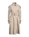 Sportmax Woman Overcoat Beige Size 8 Cotton In Beige