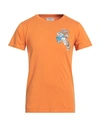 Front Street 8 Man T-shirt Orange Size Xl Cotton In Orange