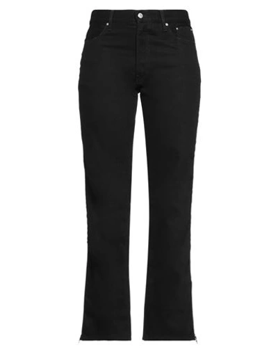 Gauchère Cutout Cotton Denim Wide Leg Jeans In Black