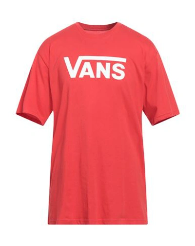 Vans Man T-shirt Red Size Xl Cotton