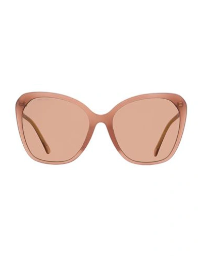 Jimmy Choo Women's Butterfly Sunglasses Ele/f/s Fwm4s Transparent Nude 59mm In Multi