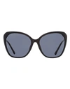Jimmy Choo Ele Butterfly-frame Sunglasses In Black