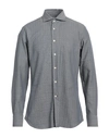 Caliban Man Shirt Slate Blue Size 15 Cotton In Blue