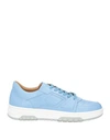 Buscemi Man Sneakers Light Blue Size 12 Soft Leather