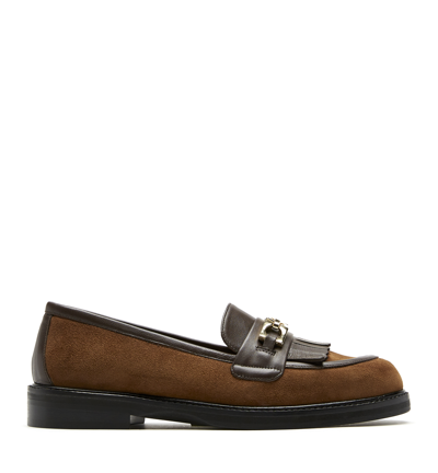 La Canadienne Brielle Suede Loafer In Brown